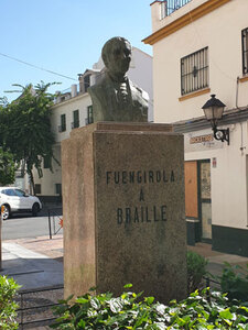 Louis Braille. Fuengirola old town art & history walking tour