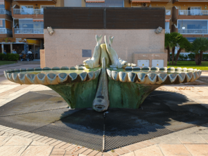 Fish Fountain. Fuengirola's Art, Football and Hidden Gems Walk